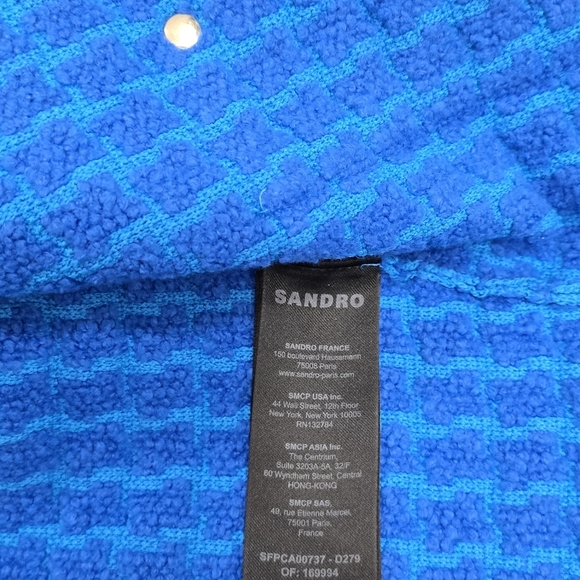 Sandro Cropped Tweed Jacket Brand New Condition - Picture 11 of 12